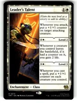 Leader's Talent 0013 Rare Teenage Mutant Ninja Turtles Magic: The Gathering NM - Image 1