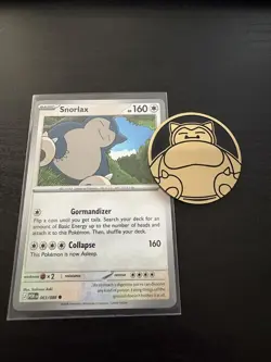 Pokemon TCG PERFECT ORDER Snorlax Coin and Snorlax 063/088 - Image 1