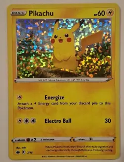 Pikachu 7/15 Pokemon McDonald's Promo M22 2022 NM - Image 1
