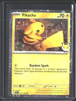 Pikachu (Pokemon Day 2026) 051/162 Holo Pokemon NM/M - Image 1
