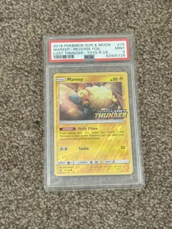 Pokemon MAREEP REVERSE HOLO Sun & Moon Lost Thunder 75/214 NM/Mint PSA 9! - Image 1