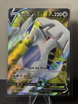 Pokemon Lugia V Full Art 185/195 Ultra Rare SWSH12: Silver Tempest - Image 1