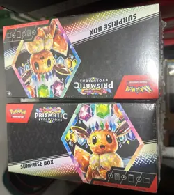 Pokemon TCG Scarlet & Violet Prismatic Evolutions Surprise Box Lot of 5 SEALED - Image 1