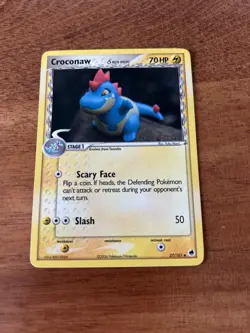 Croconaw 27/101 Dragon Frontiers Pokemon TCG Regular Uncommon 2006 LP - Image 1