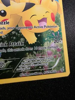 Pikachu RC29/RC32 Generations Ultra Rare Holo Moderately Played Miscut/Misprint - Image 4
