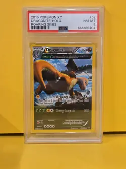Pokemon Roaring Skies Dragonite 52/108 XY PSA 8 2015 - Image 1