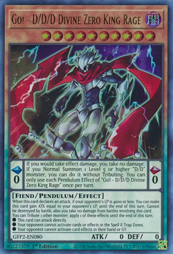 Go! - D/D/D Divine Zero King Rage GFP2-EN080 1st ED Yu-Gi-Oh! ULTRA RARE - Image 1