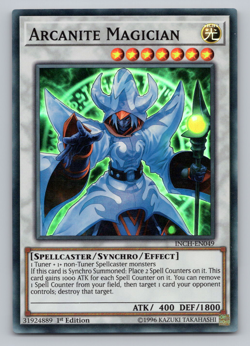 Arcanite Magician - Super Rare - INCH-EN049 - 1st Edition Yugioh - Image 1
