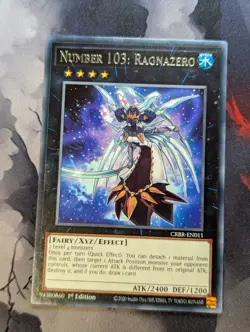 Number 103: Ragnazero CRBR-EN011 Rare 1st Edition YuGiOh TCG Card - Image 1