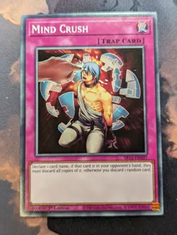 Mind Crush SR13-EN037 1st Edition YuGiOh TCG Card - Image 1