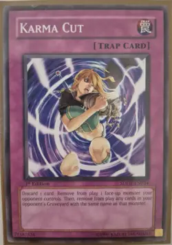 YuGiOh Karma Cut 1st Edition SDDE-EN034 - Image 1