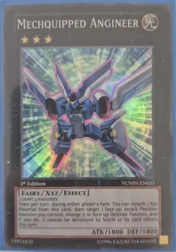 YuGiOh Mechquipped Angineer Super Rare 1st Edition NUMH-EN035 - Image 1