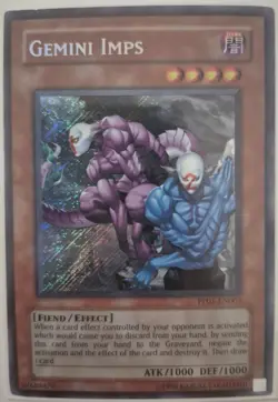 YuGiOh Gemini Imps Secret Rare PP02-EN005 - Image 1