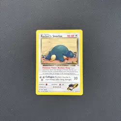 Pokemon Card Gym Heroes Rocket's Snorlax 33/132 WOTC - Image 2
