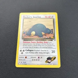 Pokemon Card Gym Heroes Rocket's Snorlax 33/132 WOTC - Image 3