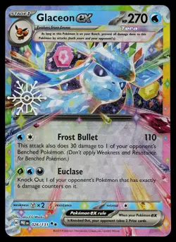 Pokemon Card - Glaceon ex (Holiday Calendar) Prismatic Evolutions 026/131 Holo - Image 1
