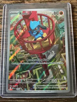 Pokemon TCG Riolu Illustration Black Star Promo Card 010 Mega Mint Condition - Image 1
