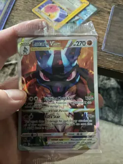 Pokemon TCG Lucario VSTAR SWSH291 Sword & Shield Promo Holo Card Sealed - Image 1