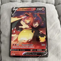 Pokemon Card TCG - Lances Charizard V SWSH133 Black Star Promo Celebrations NM - Image 1