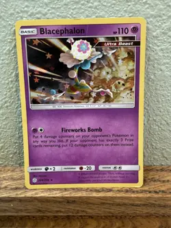 Blacephalon Holo Rare SM Cosmic Eclipse 104/236 Psychic Holo Pokemon Card - Image 1