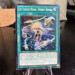 Yu-Gi-Oh! TCG Sky Striker Mecha Hornet Drones Collector's Rare Card JUSH-EN053 - Image 1