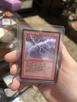 Chain Lightning #137 ** (LP) - Legends MTG - Image 1