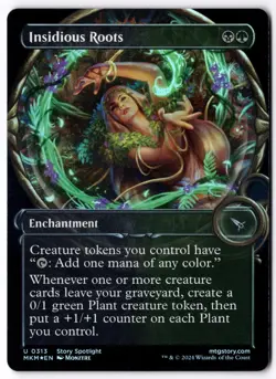 Insidious Roots (Showcase) MKM 313 Magic: The Gathering Foil UC NM - Image 1