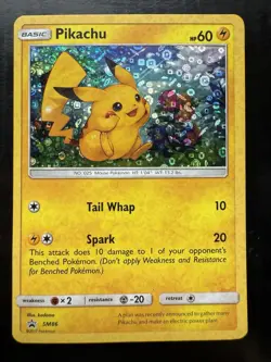Pokemon Pikachu SM86 Sun & Moon Black Star Promo Holo General Mills (LP) - Image 1