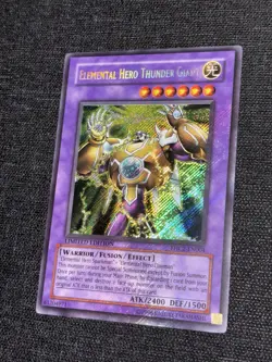 Yu-Gi-Oh! Elemental Hero Thunder Giant EHC2-EN004 Secret Rare Limited Edition - Image 2