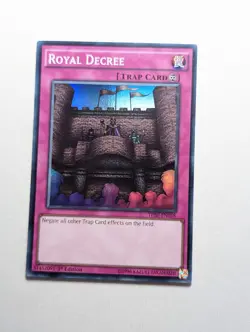YuGiOh TCG Card Royal Decree THSF-EN058 Super Rare 1st Edition - LP - Image 1
