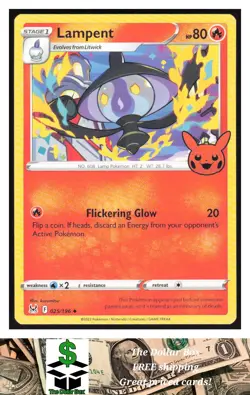 Trick or Trade BOOster Pokemon 2023 #025/196 Lampent - - Image 1