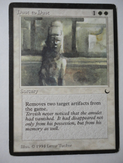 Dust to Dust The Dark LP Lightly Played MTG Magic the Gathering *Damage* - Image 1