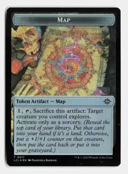 Map // Spirit Double-Sided Token 17 // 14 The Lost Caverns of Ixalan MTG Foil NM - Image 2