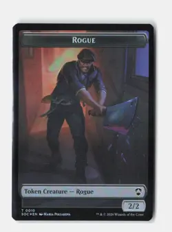 Spirit // Rogue Double-Sided Token 25 // 10 Foil Secrets of Strixhaven MTG NM - Image 2