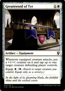 GREATSWORD OF TYR 22 COMMANDER LEGENDS: BATTLE FOR BALDUR'S GATE MTG LP - Image 1