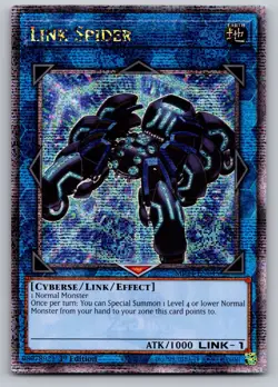 Link Spider (Quarter Century Secret Rare) MP24-EN045 Yu-Gi-Oh 1st Edition NM - Image 1