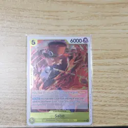 The One Piece CCG Sabo OP12-100 Dressrosa Character EN 6000 Power Card - Image 1