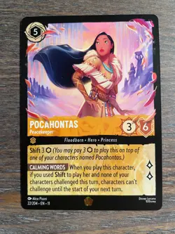 Disney Lorcana TCG Pocahontas 22/204 Peacekeeper Winterspell NM - Image 1