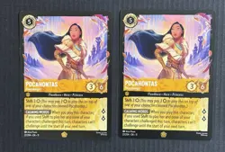Disney Lorcana Pocahontas Peacekeeper Legendary Non-foil Winterspell Qty 2 - Image 1