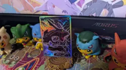 Shinning Rayquaza ACG Custom-Art Kawaii Pokeemon Anime Holo Foil Textured Card - Image 3