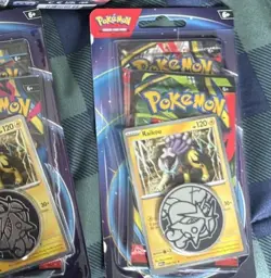 Pokemon TCG Raikou Promo Card Sealed Blister Pack with Coin English - Image 1