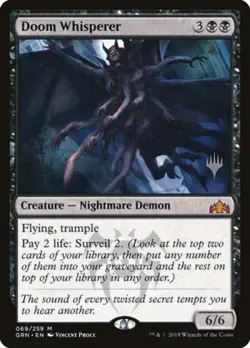 Doom Whisperer -Foil Near Mint MTG Promo Pack: Core Set 2020 - Image 1