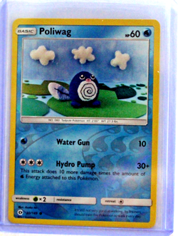 Pokemon 'Poliwag' 30/149 Basic Trading Card 2017 - Image 1