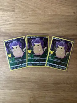 Pokemon Pikachu TCG Celebrations Card 005/025 Lot of 3 NM+ - Image 1
