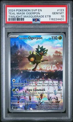 2024 Pokemon Svp En-Sv Teal Mask Ogerpon Twilight Masquerade P.C. Etb PSA 10 - Image 1