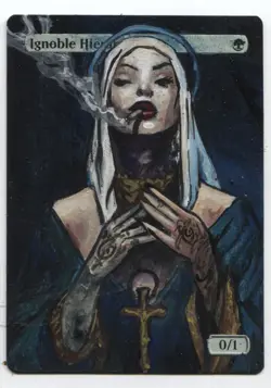 Ignoble Hiearch Altered Art Mtg Hand Painted Card Commander - Image 1