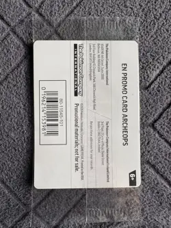 Pokemon Chicago Field Museum Fossil Exhibit Archeops Promo Card SEALED IN HAND - Image 2