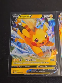 PIKACHU VMAX SWSH286 & PIKACHU V SWSH285 PROMO CARDS NM Pokemon TCG Black Star - Image 2