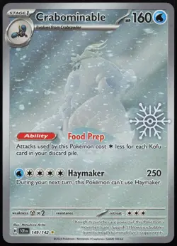 Crabominable 149/142 Holo Miscellaneous Cards & Products Pokemon DMG - Image 1