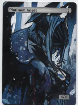 Platinum Angel Altered Art Mtg Hand Painted Card Commander - Image 1
